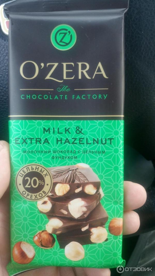 Молочный шоколад O`Zera "Milk & Extra Hazelnut". 