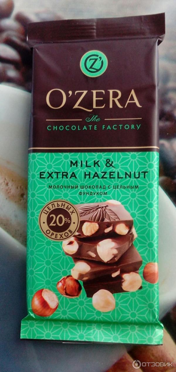 Молочный шоколад O`Zera Milk & Extra Hazelnut фото.
