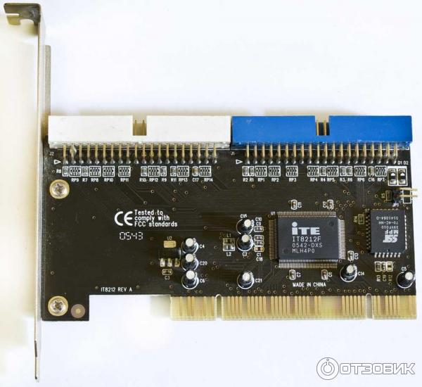 Контроллер на чипе iTE IT8212F для IDE