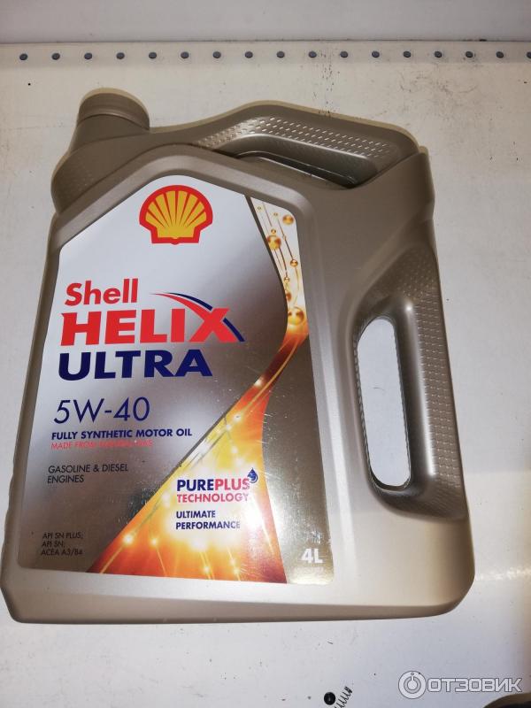 Синтетическое моторное масло Shell Helix Ultra 5W-40 фото