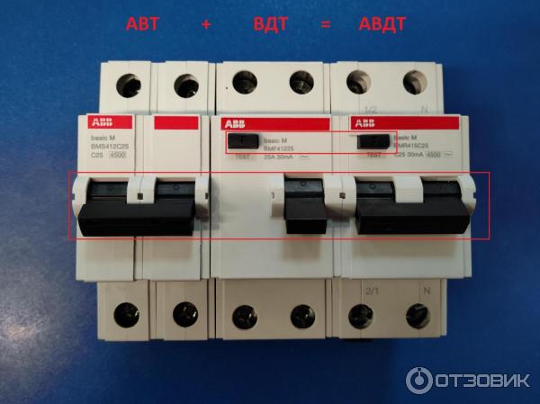 Автоматический выключатель дифференциального тока ABB Basic M фото