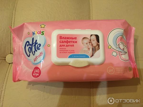 Отзыв о Влажные салфетки для детей Cotte Kids Soft Care | Хорошие ...