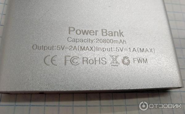 Портативная батарея power bank Xiaomi 20800 mAh фото