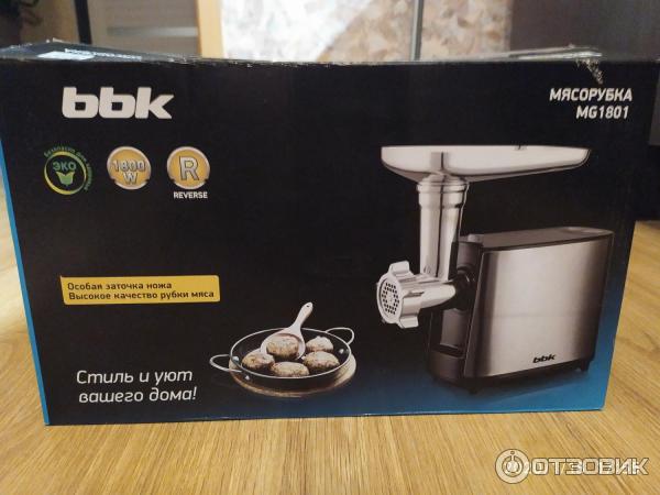 Отзыв о Мясорубка BBK MG1801 | Мощная, хороший дизайн.