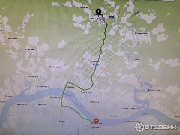 Щелыково карта с объектами