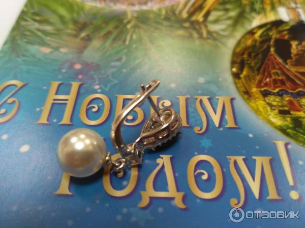 Серьги ювелирные из серебра с гранатами Lair фото