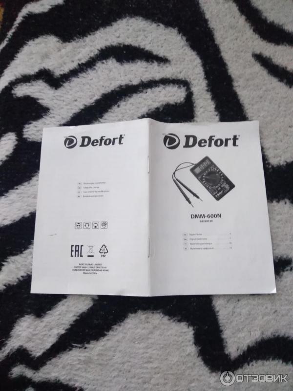 Мультиметр Defort DMM-600N фото