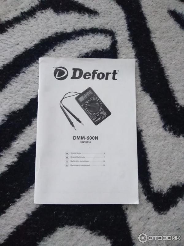 Мультиметр Defort DMM-600N фото