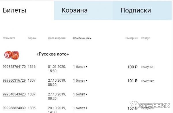 Телевизионная лотерея Русское лото фото