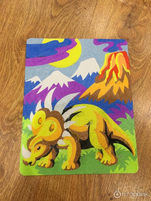 фреска цветным песком