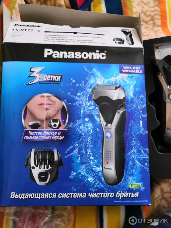 Отзыв о Электробритва Panasonic ES-RT77-S520 | Удобное и чистое бритье