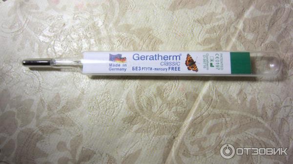 Отзыв о Медицинский стеклянный жидкостный термометр Geratherm classic ...