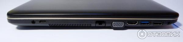 Разъемы на ноутбуке Asus X541N