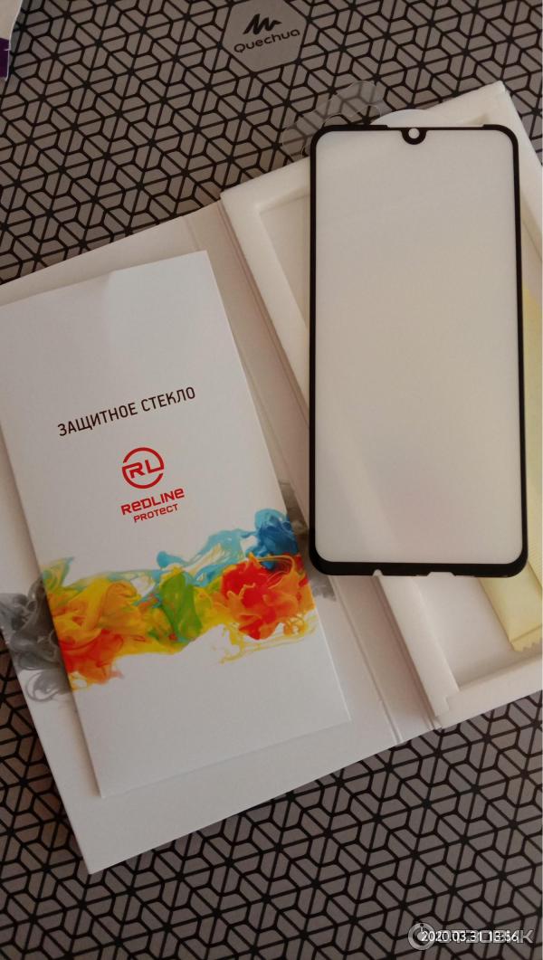 Стекло защитное Red Line Honor 10i черный фото