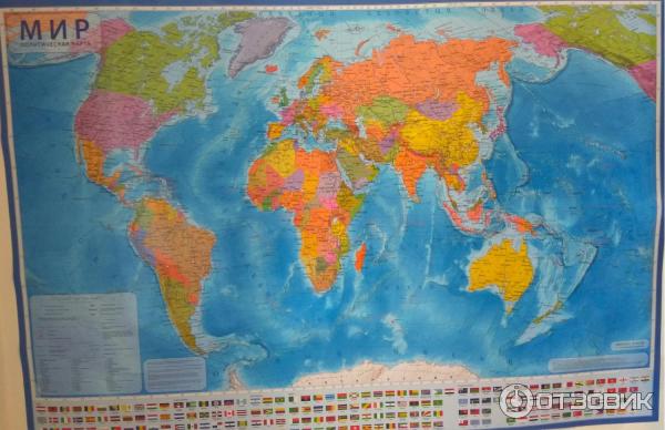 Отзыв о Политическая карта мира - издательство Globen