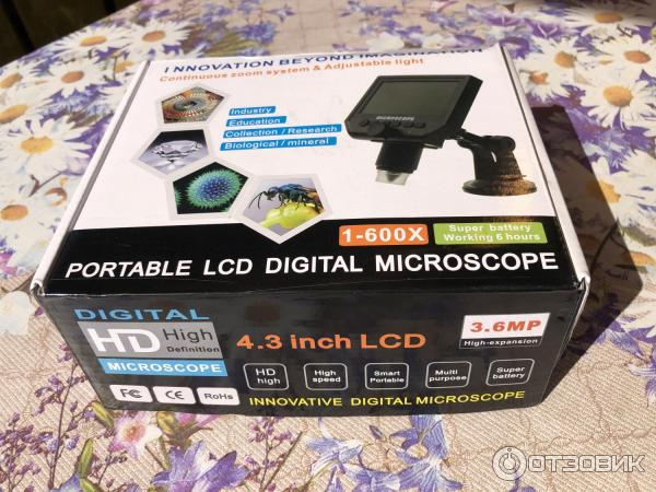 Микроскоп lcd цифровой электронный 600х Алиэкспресс