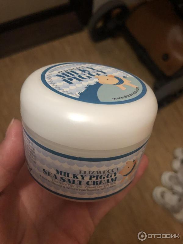 Отзыв о Крем для лица Elizavecca Milky Piggy Sea Salt Cream Отличный крем , корейского